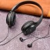Внешние наушники/гарнитура  HOCO W24 Enlighten headphones with mic set черно/золотистая