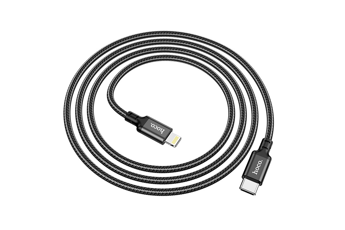 Кабель USB Type-C - Lightning HOCO X14 красный, 1 м (в оплетке)