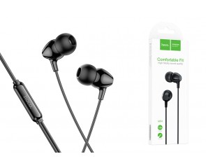 Наушники вакуумные проводные HOCO M94 earphones with microphone (черный)