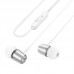 Наушники вакуумные проводные HOCO M108 Spring metal with microphone (серый)