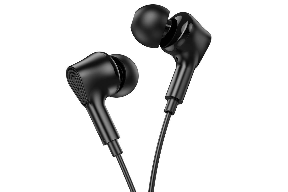 Наушники вакуумные проводные HOCO M102 Ingenious universal earphones with microphone (черный) Наушники вакуумные проводные HOCO M102 Ingenious universal earphones with microphone (черный)