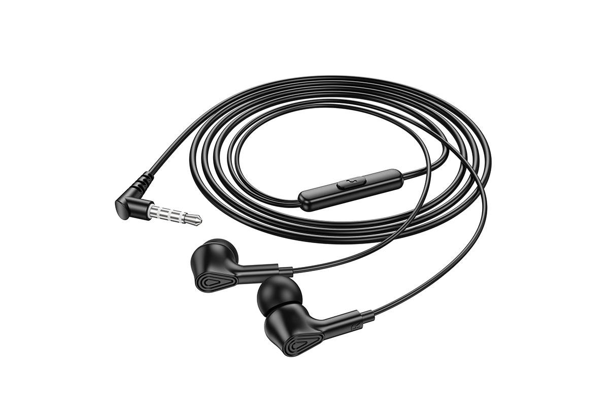 Наушники вакуумные проводные HOCO M102 Ingenious universal earphones with microphone (черный) Наушники вакуумные проводные HOCO M102 Ingenious universal earphones with microphone (черный)