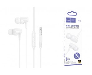 Наушники вакуумные проводные HOCO M112 Story universal earphones with microphone (белый) Наушники вакуумные проводные HOCO M112 Story universal earphones with microphone (белый)