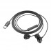 Наушники вакуумные проводные HOCO M122 Power metal universal digital earphones with microphone Type-C (черный)