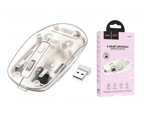 Мышь беспроводная HOCO GM29 Mysterious dual-mode silent wireless mouse (USB, 2.4ГГц+ВТ, 10м) ( белый)