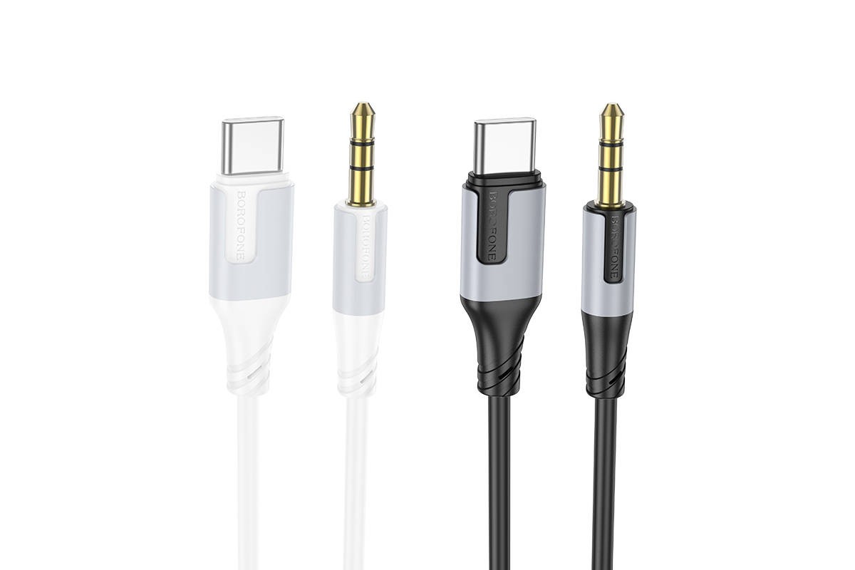 Кабель аудио BOROFONE BL19 (штекер Type-C - штекер AUX) Digital audio conversion cable (черный)