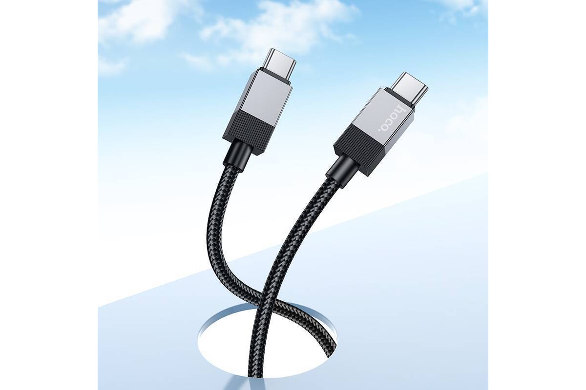 Кабель USB Type-C - USB Type-C HOCO X110 PD60W (черный) 1м