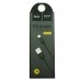 Кабель для iPhone HOCO X6 Khaki lightning cable черный, 1 м