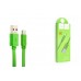 Кабель USB HOCO X5 Bamboo Type-C  зеленый,  1 м