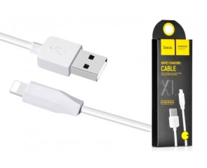 Кабель USB - Lightning HOCO X1, 2A (белый) 1м