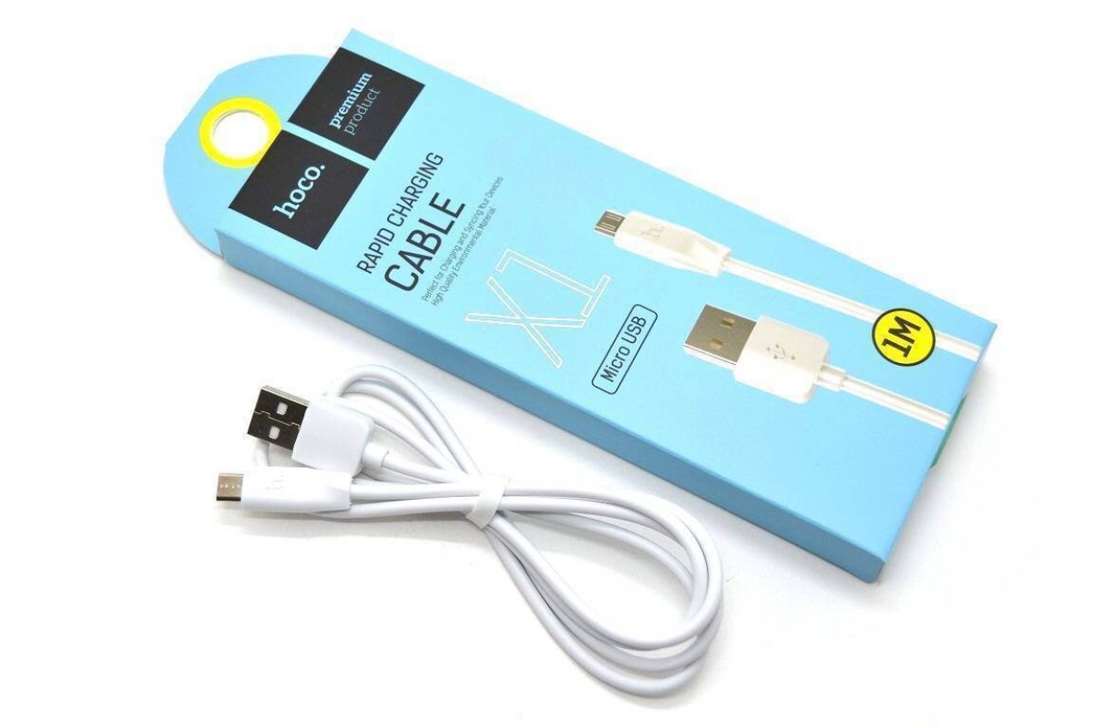Кабель USB micro USB HOCO X1 Rapid белый, 1 м