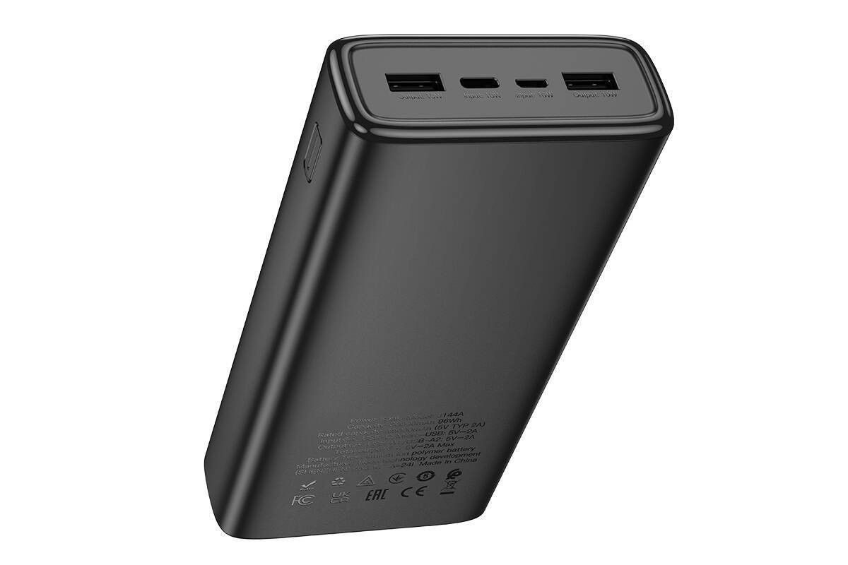 Универсальный дополнительный аккумулятор Power Bank HOCO J144A Hymn (30000 mAh) (черный)