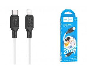 Кабель USB Type-C - Lightning HOCO X90 PD20W (белый) 1м