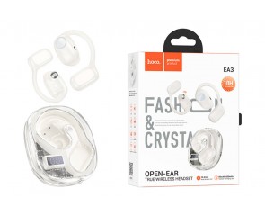 Наушники вакуумные беспроводные HOCO EA3 Talent open true wireless BT headset (топленое молоко)