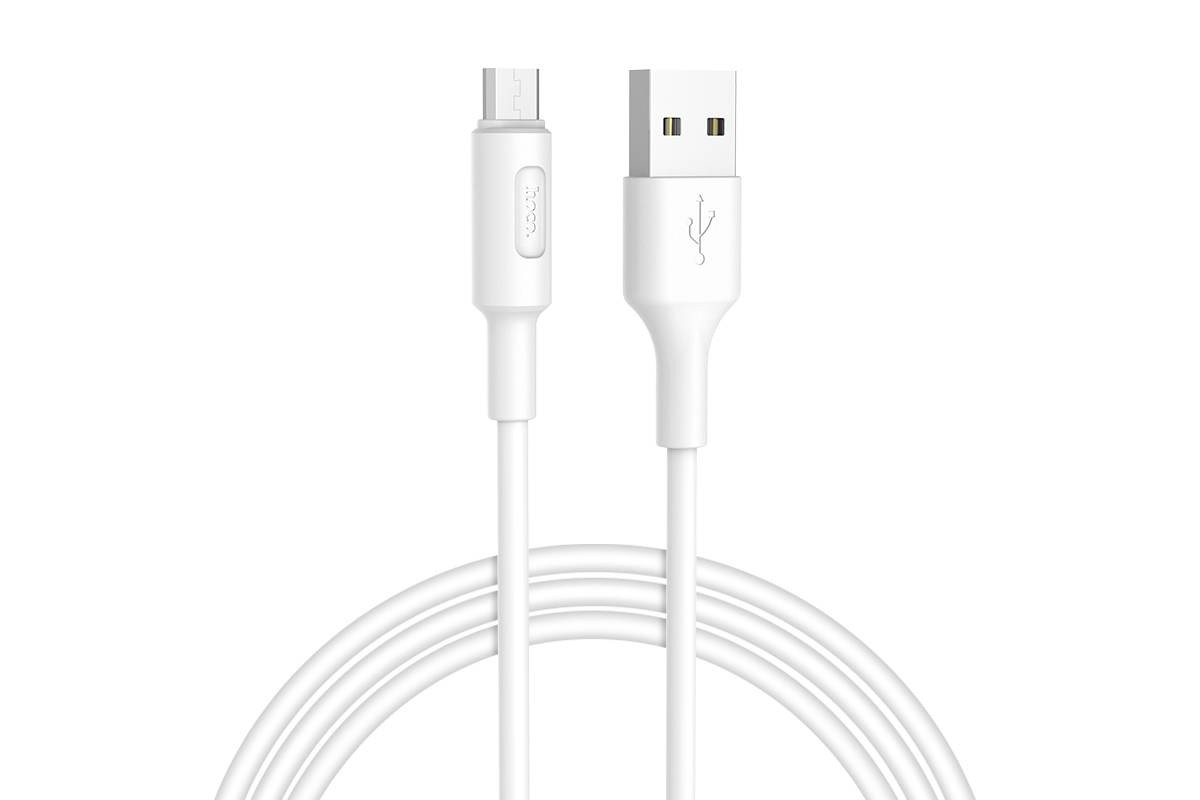 Кабель USB micro USB HOCO X25 Soarer charging data cable for Micro 1 метр белый