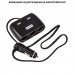 Разветвитель прикуривателя WALKER WSC-25, 100Вт, 3 разъема + 2 USB (2.4А), с индикатором