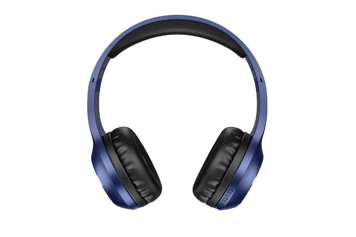 Наушники мониторные беспроводные BO12 BOROFONE Power BT wireless headset Bluetooth (синий)