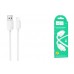 Кабель USB - Lightning HOCO X113 (белый) 1м