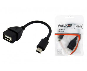 Переходник OTG MiniUSB - USB WALKER №03 кабель
