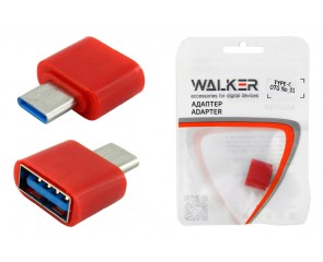 Переходник OTG Type-C - USB WALKER №01 пластиковый