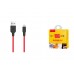 Кабель USB micro USB HOCO X21 Plus Silicone charging cable  (черно-красный) 2 метр