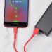 Кабель USB micro USB HOCO U82 Cool grace silicone charging cable for Micro (красный) 1 метр