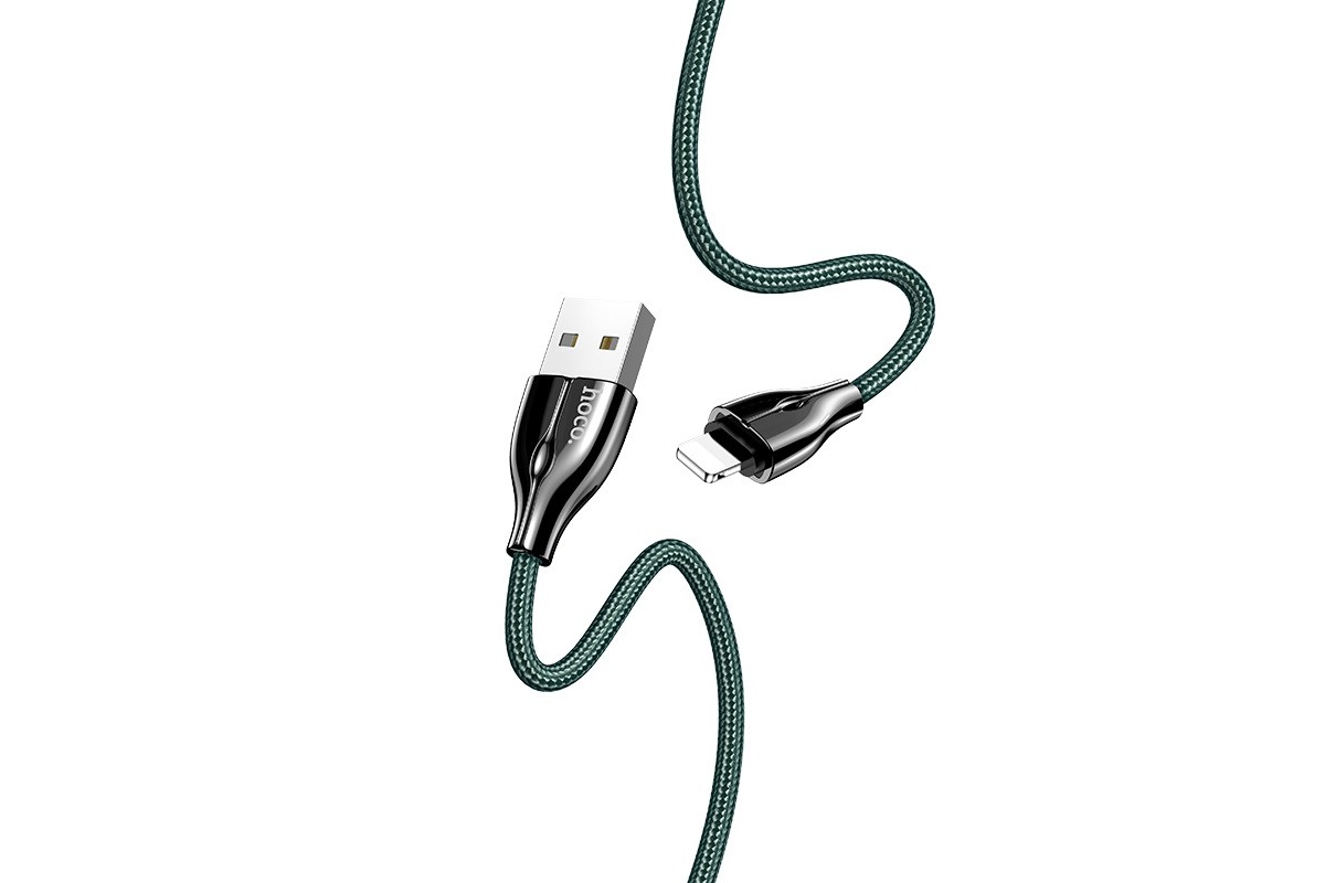 HOCO U88 Amazing colors charging cable for Lightning темно-зеленый