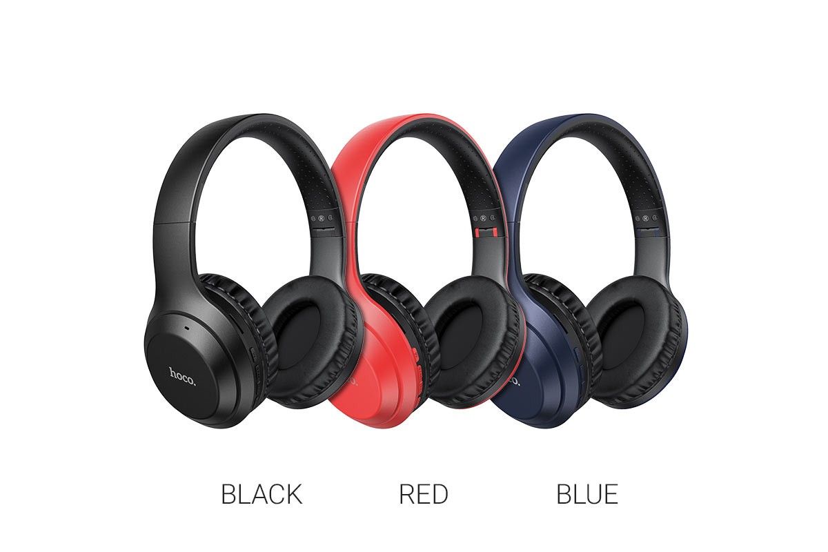 Беспроводные внешние наушники HOCO W30 Fun move BT wireless headphones красный