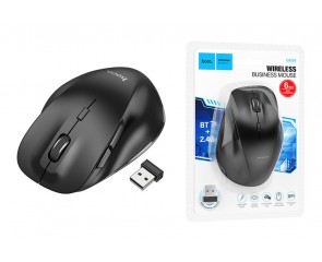Мышь беспроводная HOCO GM24 Mystic (USB, 2.4ГГц+ВТ, 10м) (черный)