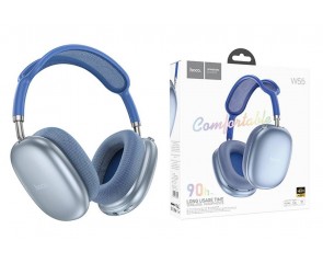 Наушники мониторные беспроводные HOCO W55 Pleasing BT headphones (синий)