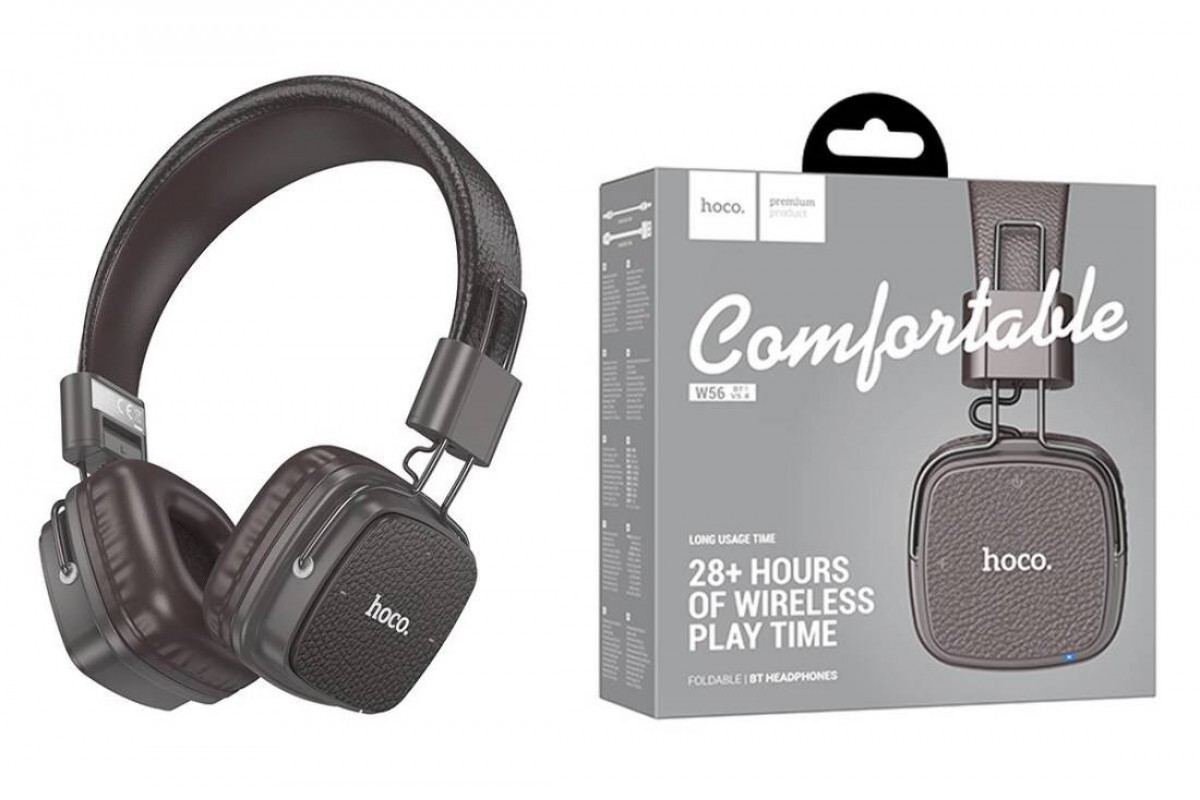 Наушники мониторные беспроводные HOCO W56 Earl BT headphones Bluetooth (коричневый) Наушники мониторные беспроводные HOCO W56 Earl BT headphones Bluetooth (коричневый)