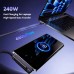 Кабель- подставка Buit-in folding phone stand USB - USB Type-C  240W Fast (белый) 1.5 м