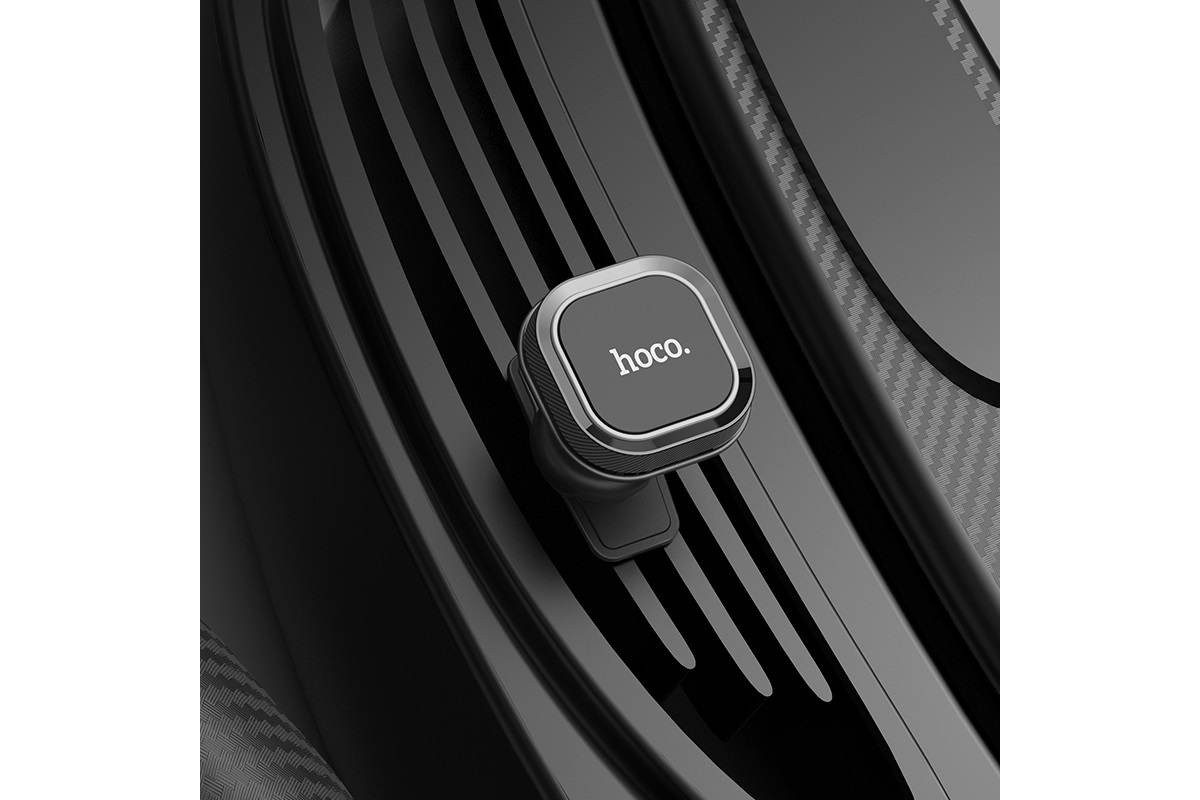 Держатель авто HOCO CA52 Intelligent air outlet in-car holder черный