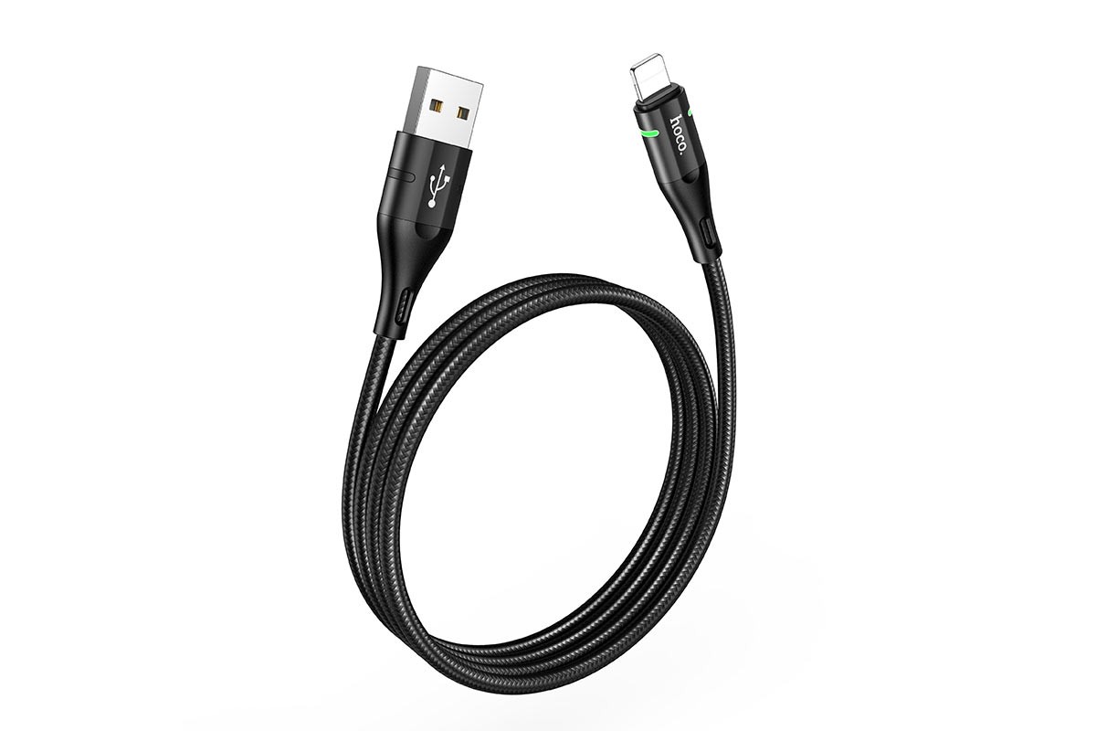 Кабель для iPhone HOCO U93 Shadow charging cable for Lightning черный