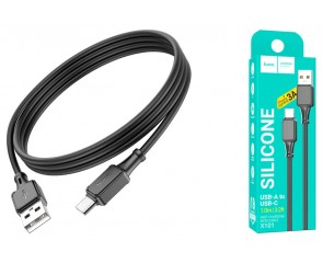 Кабель USB - USB Type-C HOCO X101, 2,4A (черный) 1м