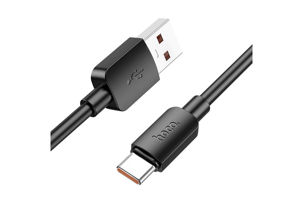 Кабель USB - USB Type-C HOCO X96 100W Fast (черный) 0,25м