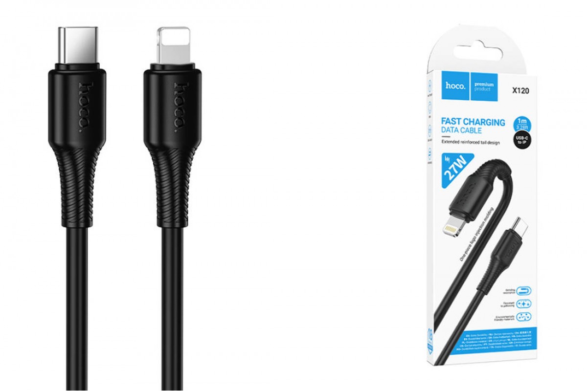 Кабель USB Type-C - Lightning HOCO X120 Beneficio PD27W (черный)