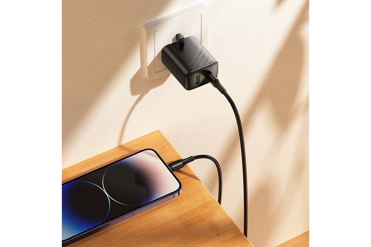 Кабель USB Type-C - Lightning HOCO X120 Beneficio PD27W (черный)