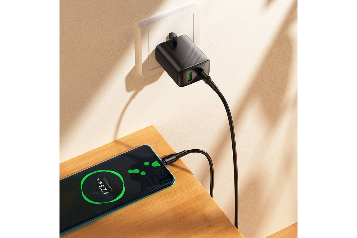 Кабель USB Type-C - USB Type-C HOCO X120 Beneficio 60W (черный)