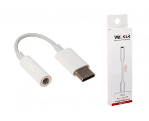 Переходник AUX на Type-C WALKER WA-020  работает со всеми телефонами