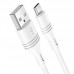 Кабель USB micro USB BOROFONE BX43 CoolJoy charging data cable (белый) 1 метр