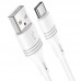 Кабель USB BOROFONE BX43 CoolJoy charging data cable for Type-C (белый) 1 метр