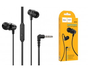 Наушники вакуумные проводные HOCO M79 Cresta universal earphones (черный)