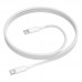 Кабель USB Type-C - USB Type-C BOROFONE BX117 Source 60W (белый) 1м