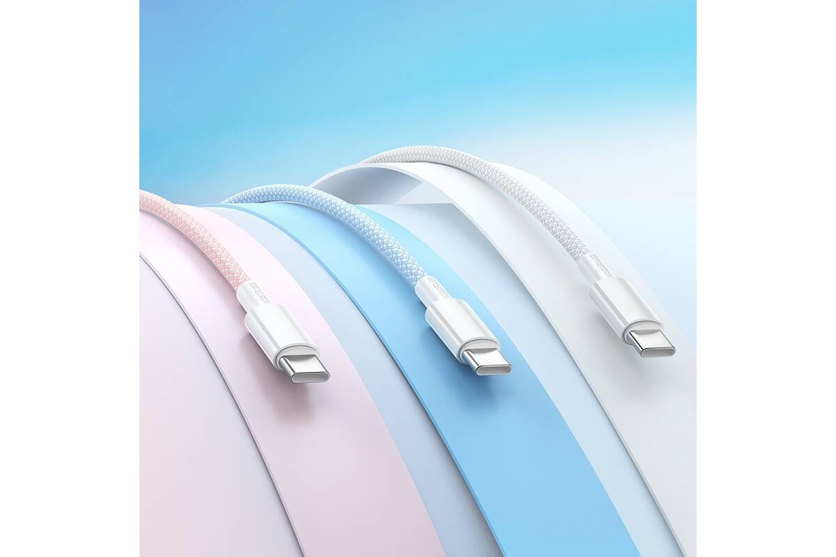 Кабель USB Type-C - USB Type-C BOROFONE BX117 Source 60W (белый) 1м