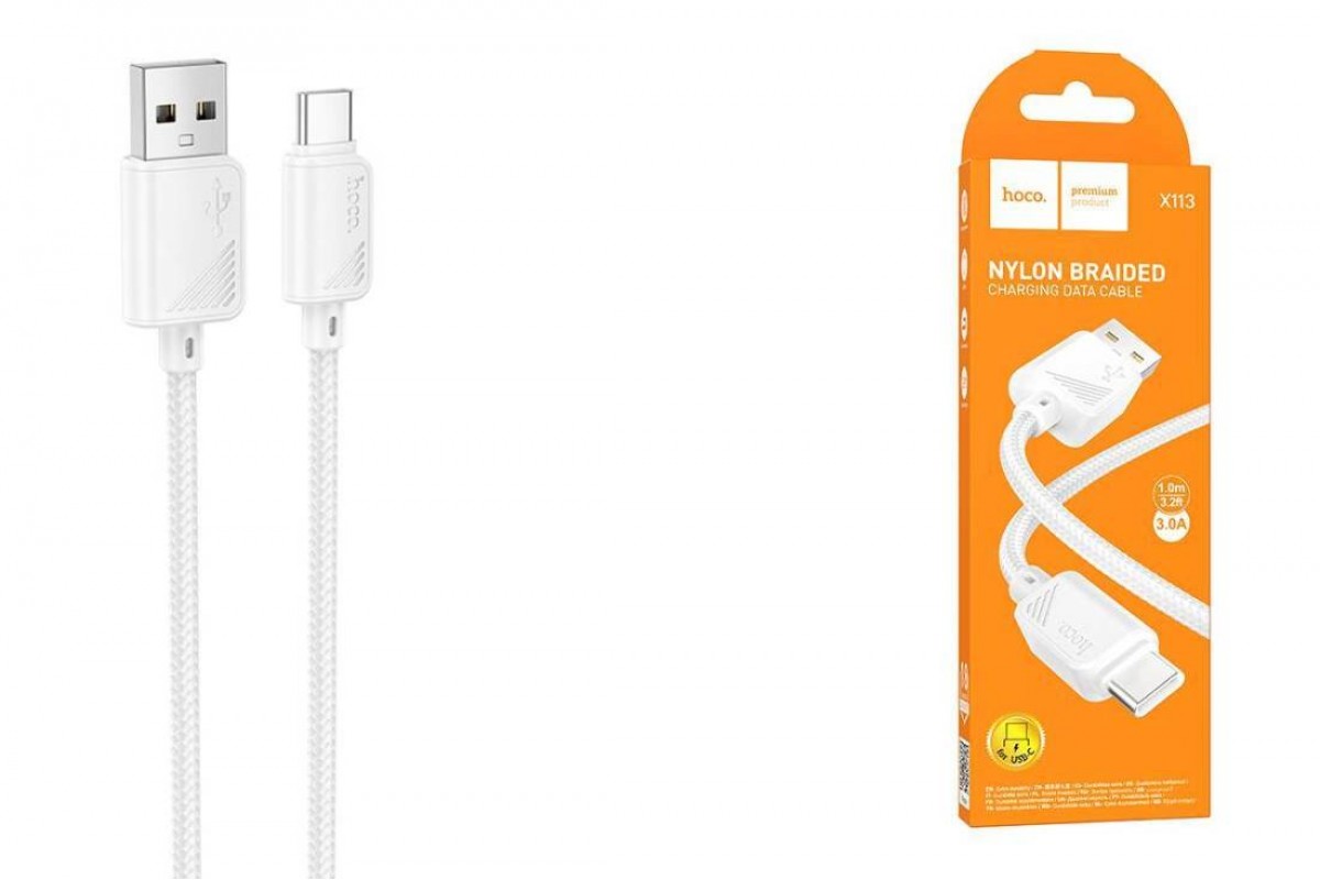 Кабель USB - USB Type-C HOCO X113 Beneficio (белый) 1м