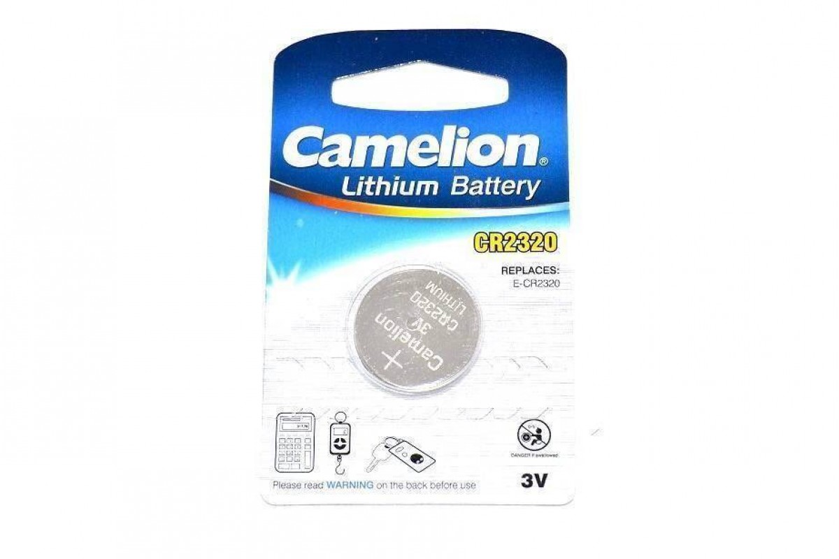 Батарейка литиевая Camelion CR2320 BL1 блистер цена за 1 шт