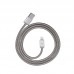 Кабель для iPhone HOCO U5 Full-Metal  lightning charging cable 1м серебристый