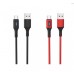 Кабель USB HOCO U79 Admirable smart power off charging data cable for Type-C (красный) 1 метр