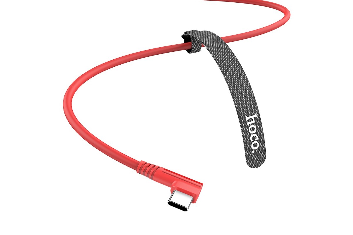 Кабель USB HOCO U83 Puissant silicone charging cable for Type-C (красный) 1 метр